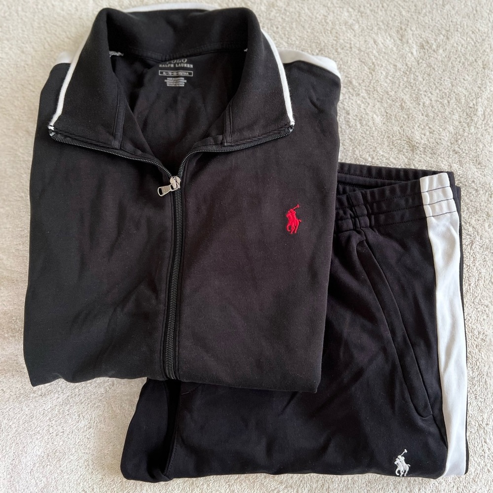 Polo mens cotton sweat suit